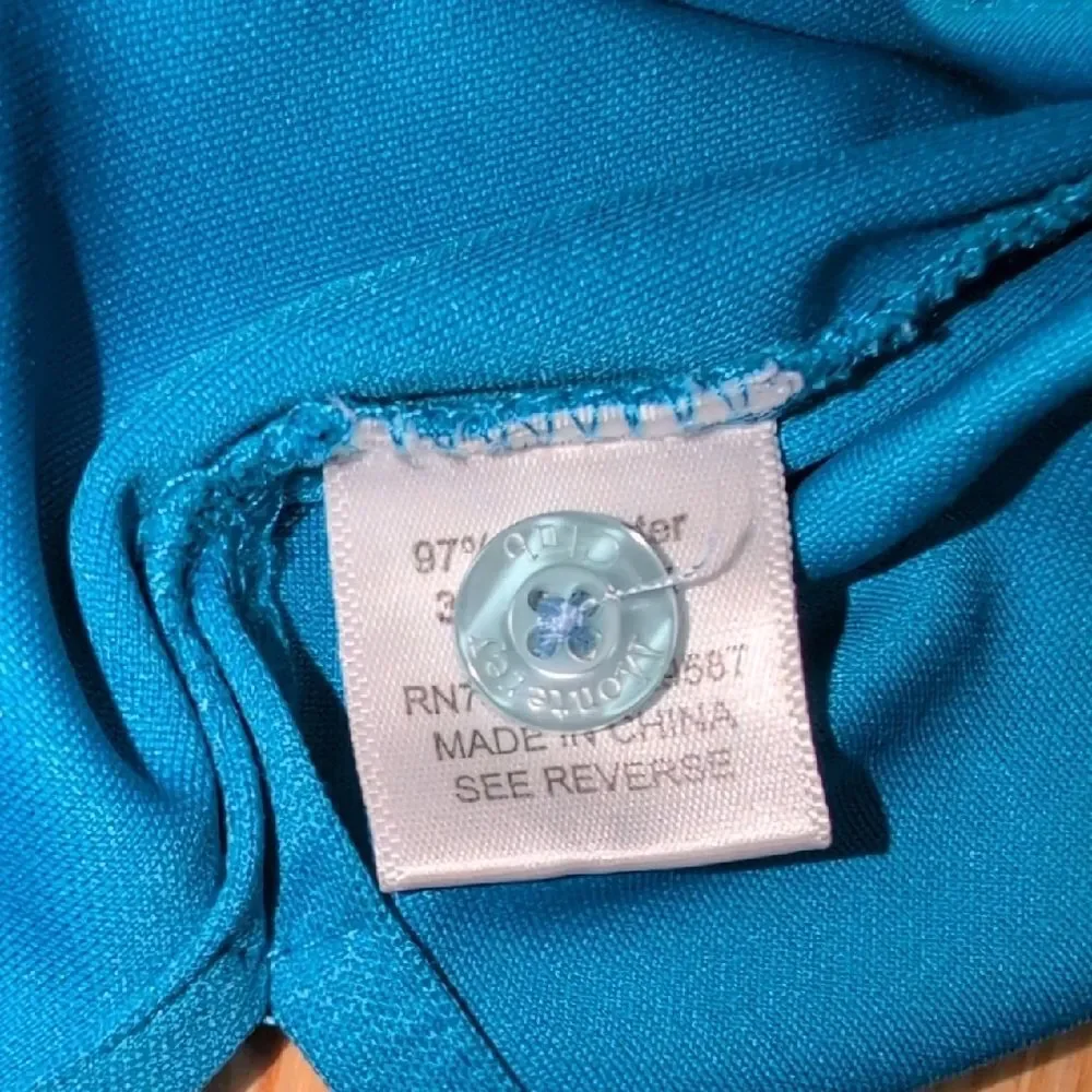 Monterey Club Dry Swing Embroidered Fox Hollow Logo Moisture Wicking Polo Size L - Picture 6 of 6